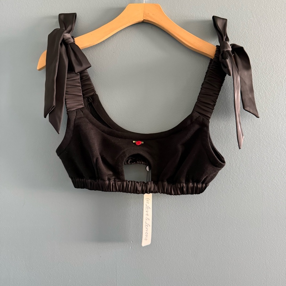 For Love and Lemons Frankie Black Bralette